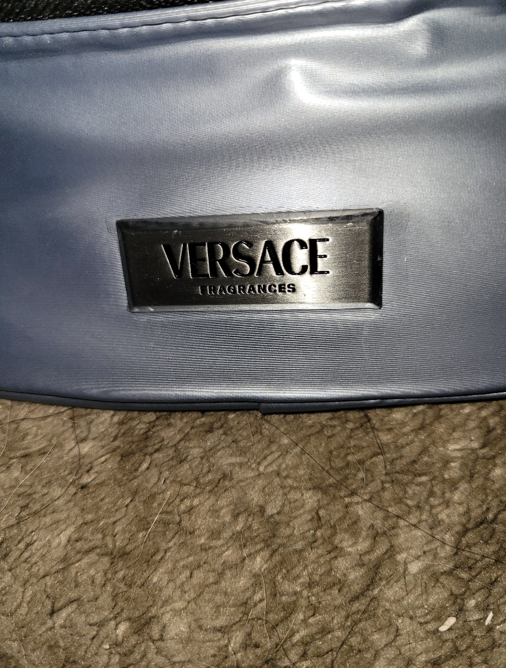 Versace Silver Belt Bag Travel Pouch Fanny Pack NWOT - Picture 3 of 10